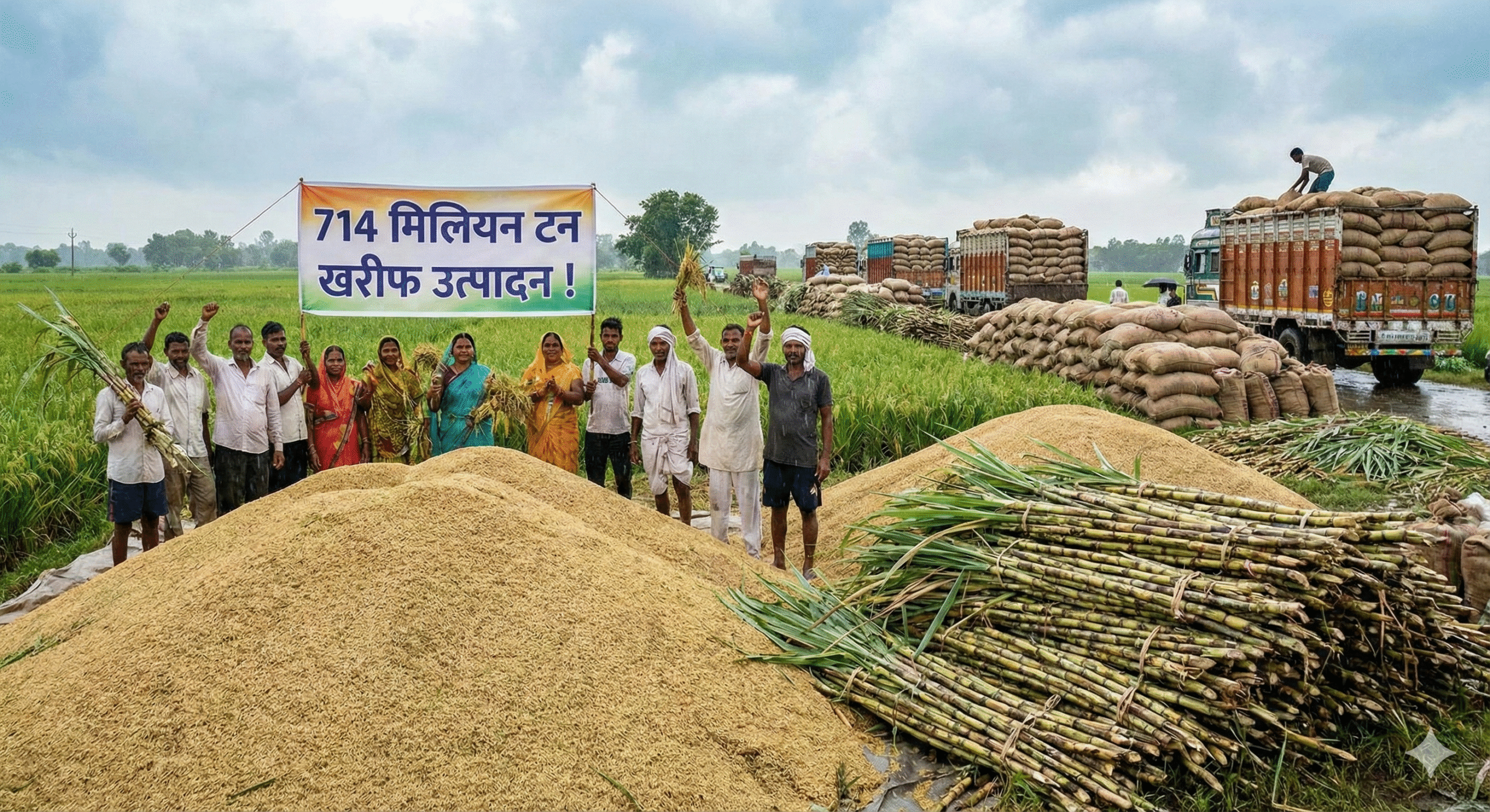 714 मिलियन टन का खरीफ उत्पादन... जानें ज्यादा बारिश ने कैसे बनाया फसलों का नया रिकॉर्ड